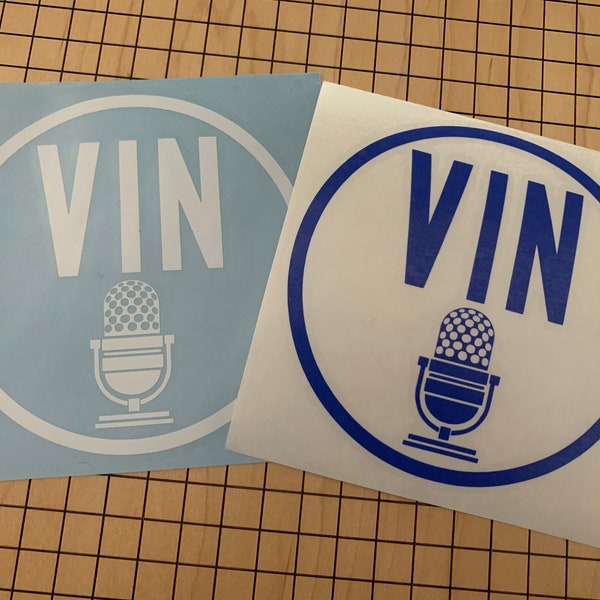 Vin Scully Commemorate Patch Vinyl Decal