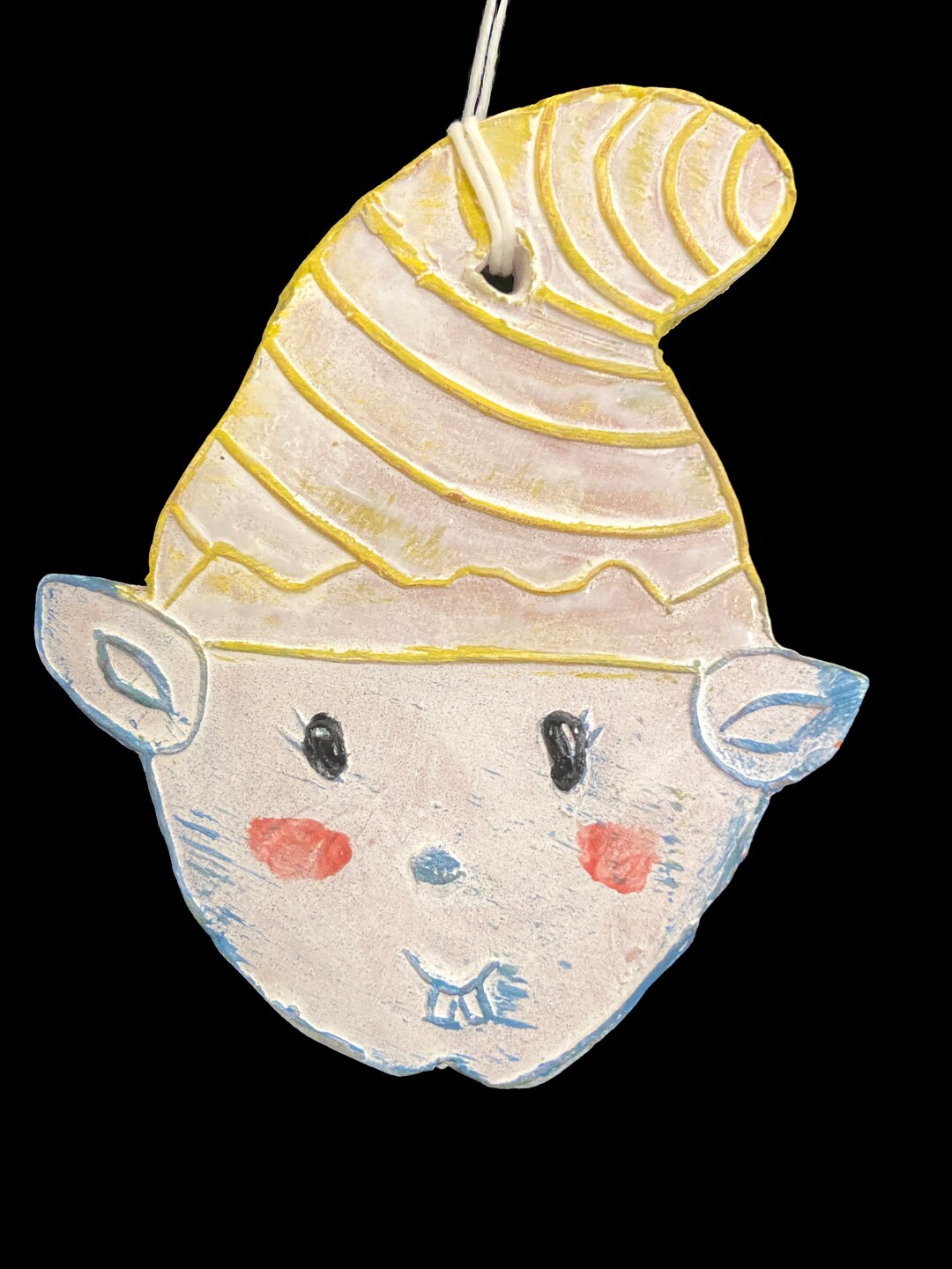 One of a Kind CERAMIC HOLIDAY ORNAMENTS Elves Candy Canes Etsy UK