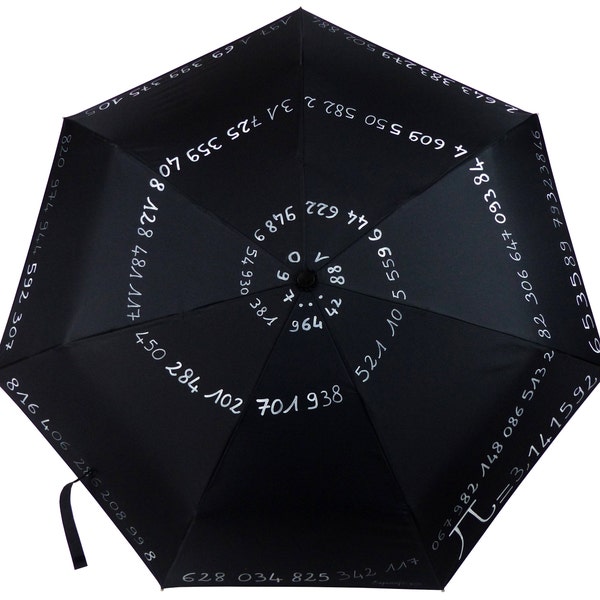 Parapluie Alpha "Pi 3.14" les 209 premières décimales.