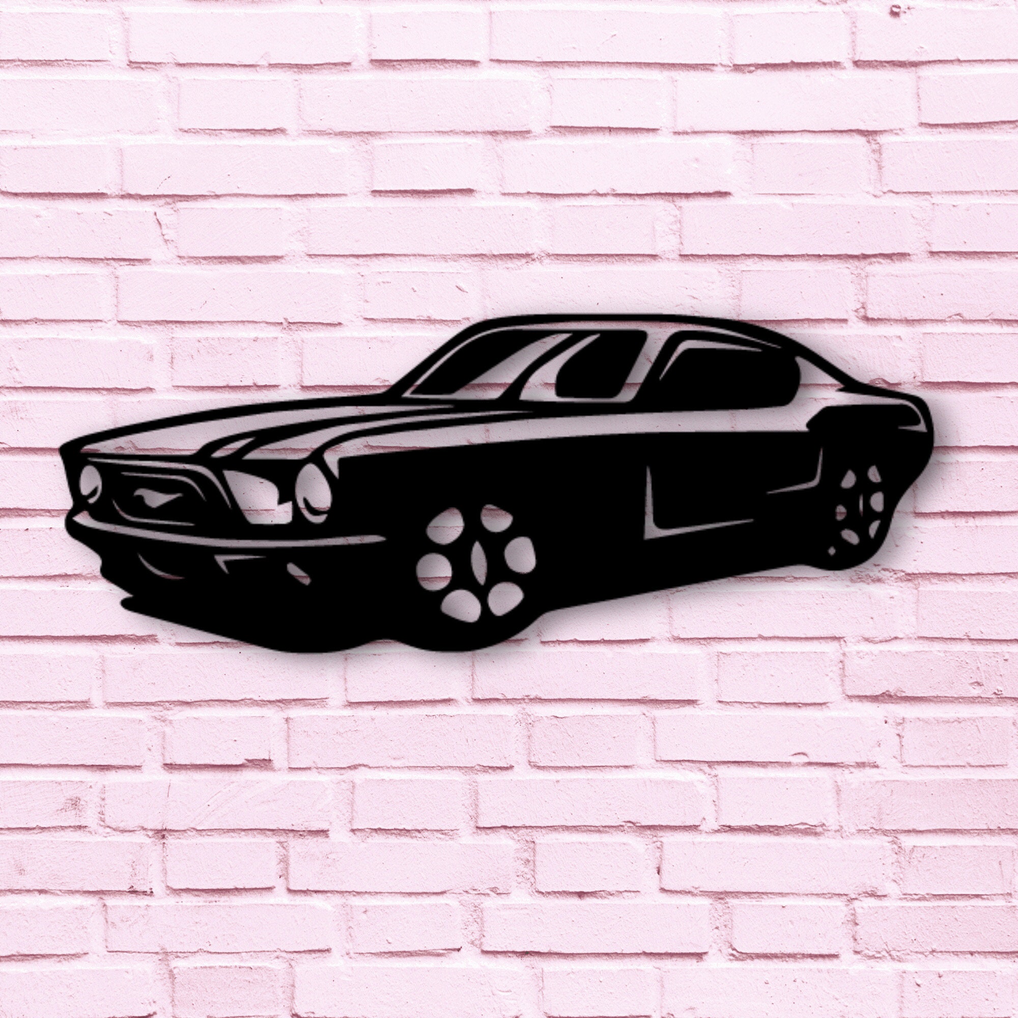 Ford Mustang Automotive Metal Wall Art Metal Wall Decor | Etsy