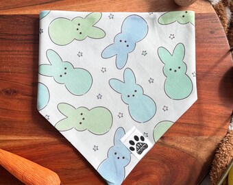 Easter Peeps | Cat/Dog Snap On Reversible Pet Bandana | Holidays | Seasonal | Spring | Food and Drink | Snacks | Dessert | Candy | Sweets