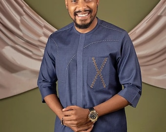 African men suit , African outfit for men, African dress men, African Men Clothing, African men wear, Nigerian Men Senator Kaftan