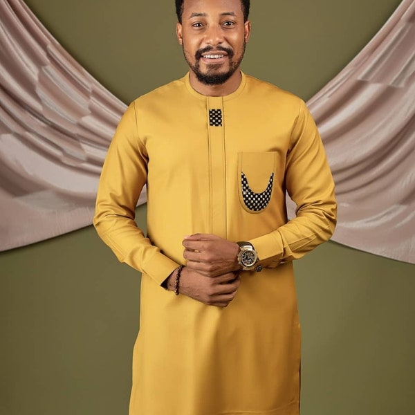 African men clothing, African senator kaftan, African men suit, Traditional Men attire, African men outfit, African print men