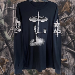 Light Collector Graphic Long Sleeve Shirt, Spiritual Streetwear