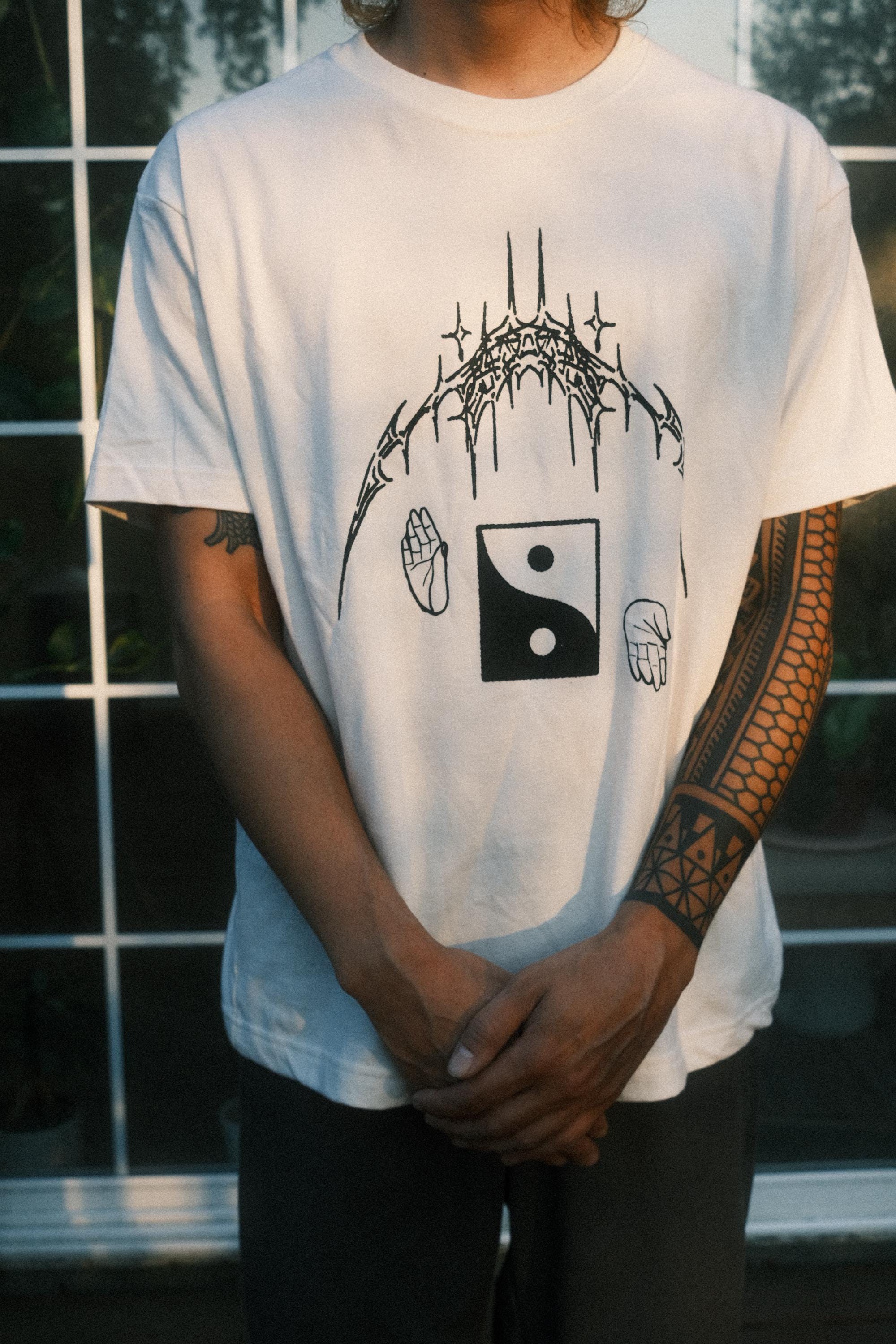 Yin Yang Graphic Tee, Cyber Sigilism, Surreal Nature Shirt - Etsy