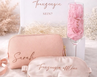 Trauzeugin fragen, Personalisiertes Trauzeugin Geschenk, Trauzeugin Geschenkbox