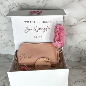 Brautjungfern Geschenk I Brautjungfern Geschenk Frage I Brautjungfer Geschenkbox I Brautjungfer Geschenk I Trauzeugin Geschenk