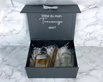 Trauzeugen Geschenk I Trauzeugen fragen I Geschenkbox Mann zum selber befüllen I Geschenkbox personalisiert