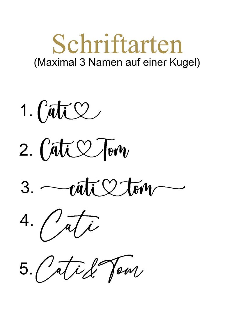 Schriftarten in verschiedenen Varianten.