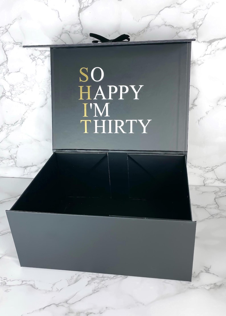 Personalisierte Geschenkbox Mann, 30. Geburtstag, 30. Geburtstag Mann, so happy im thirty