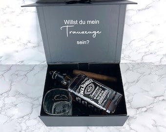 Trauzeugen Geschenk I Trauzeugen fragen I Geschenkbox Mann zum selber befüllen I Geschenkbox personalisiert