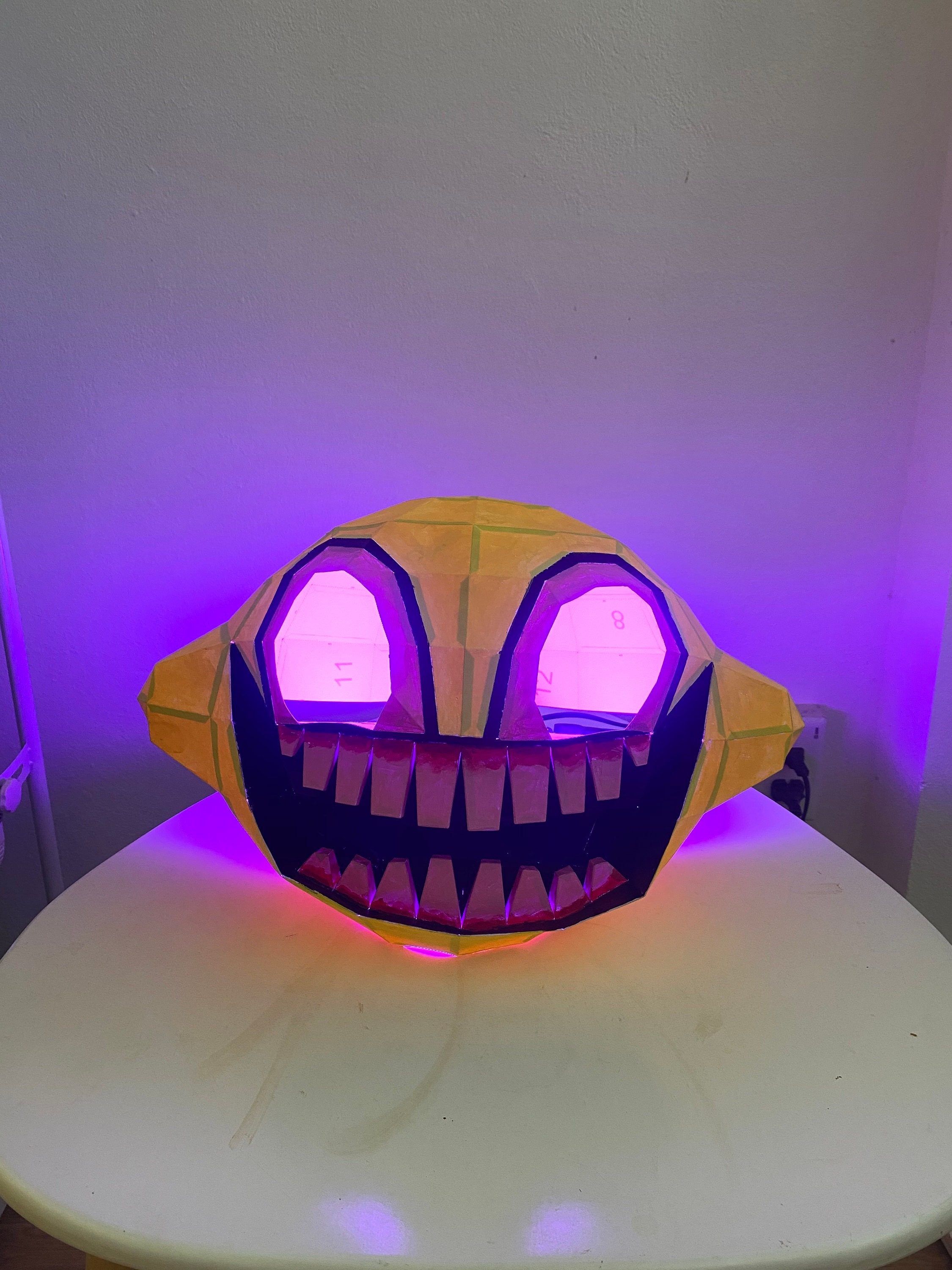 Monster Lemon Demon Friday Night Funkin FNF Papercraft Kits Pattern Digital Download, Wall Decoration, Lamp Cover, Cosplay Mask, 3D Low Poly