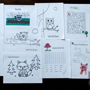 The Homeschooling Mama of 3 Woodland Creatures Activity Printables