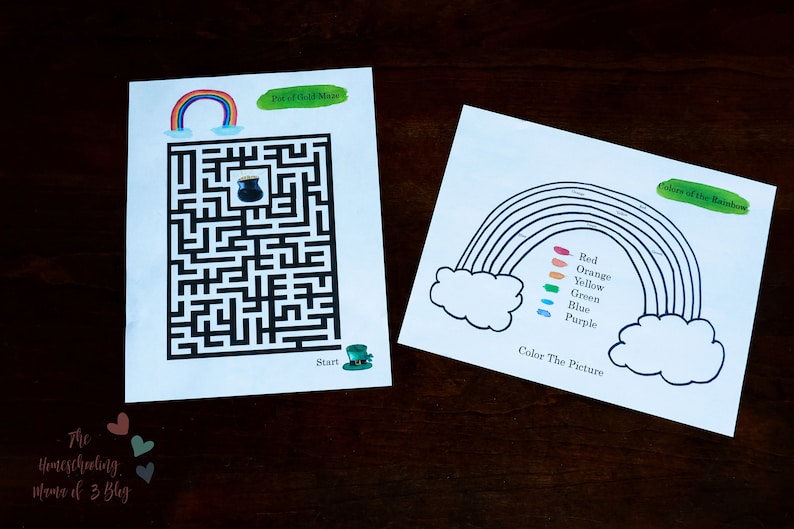 Patrick/'s Day Activity Printables The Homeschooling Mama of 3 St
