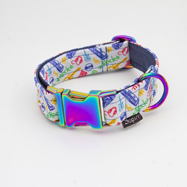 Rock Dog Collar Etsy