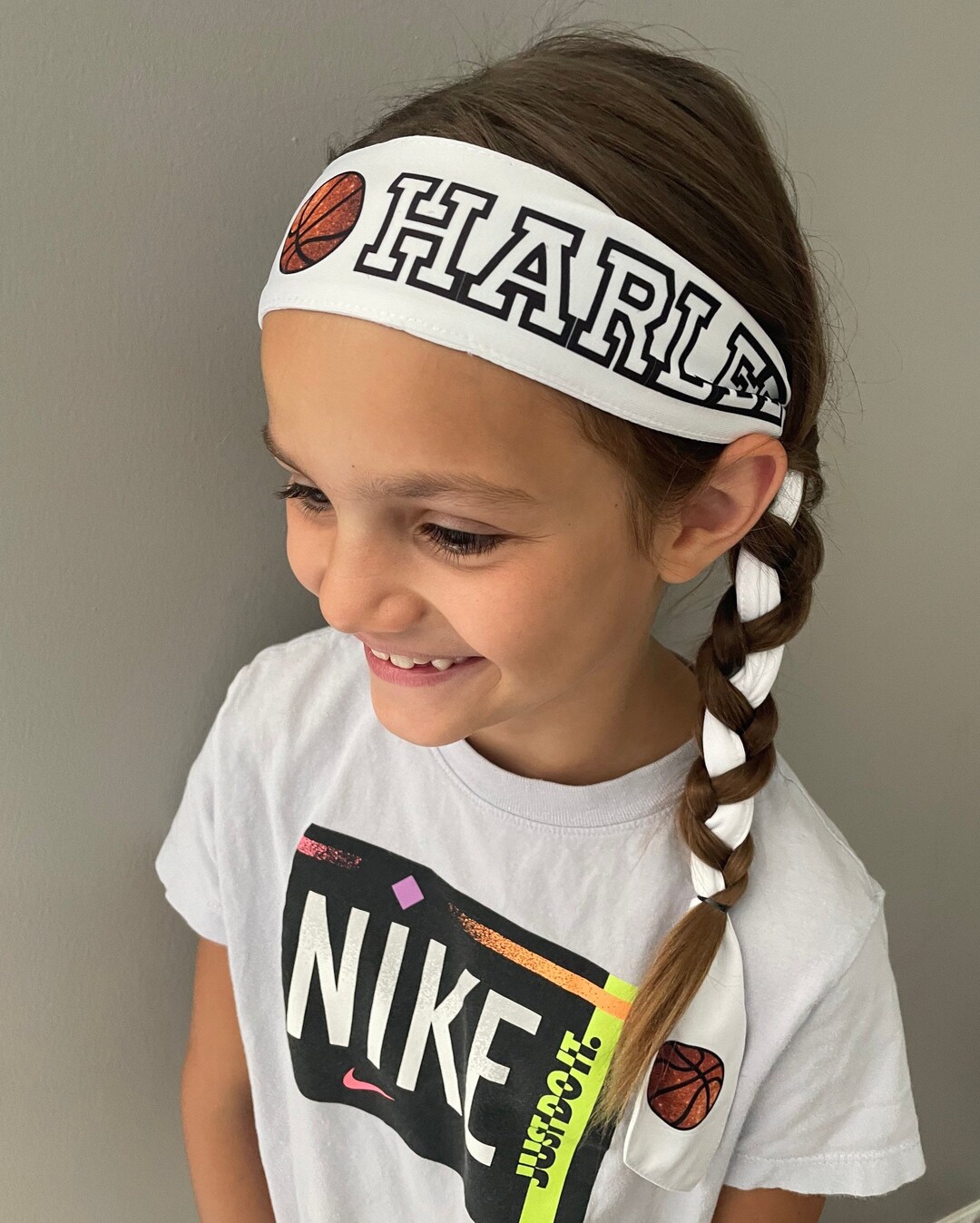 Personalized Sports Tie Headbands Etsy
