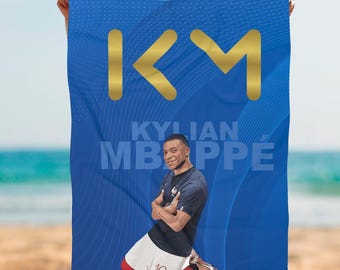 MBAPPE Beach Towel - Soccer Fan Gift, Football Player Towel, Sports  Summer Beach Accessories, Poolside Essential