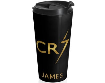 Ronaldo Travel Mug | Soccer Team  Stainless Steel Tumbler - Soccer Fan Gift