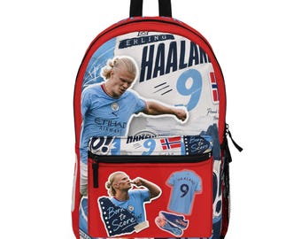 Halland Backpack - Haaland Ryggsekk -Soccer Player Fan School Bag