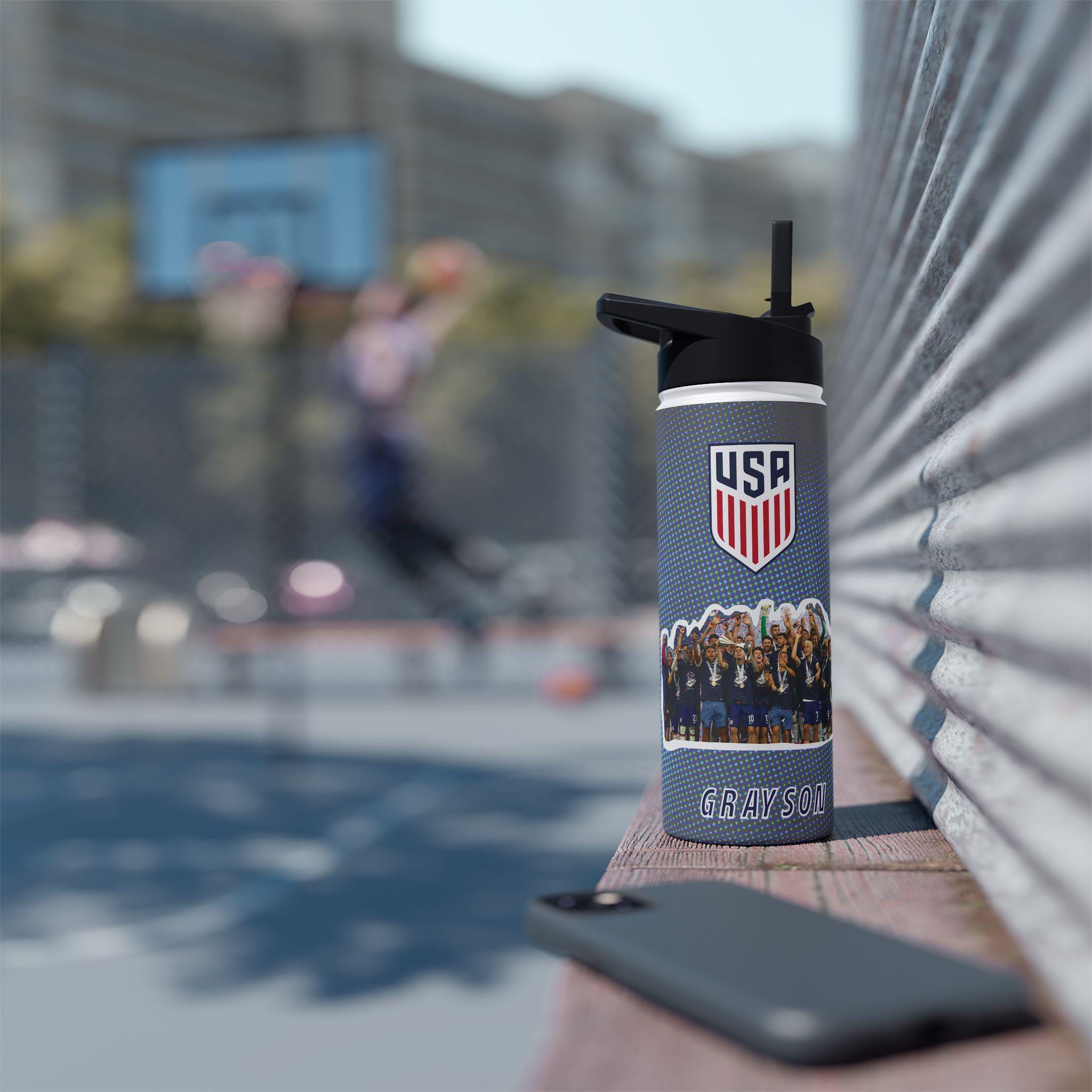 USA Soccer Worldcup 2026 Team Stainless Steel Water Bottle With