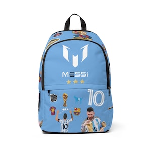 Messi Small School Backpack, Soccer Backpack, Soccer Fan Gift, Travel Pack