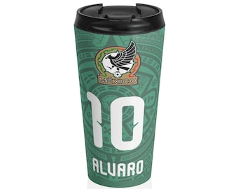 Wereldbeker voetbal Mexico 2026 reismok | Gepersonaliseerd roestvrij staal