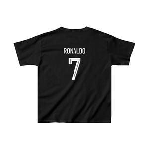 Ronalo Kinder T-Shirt: Vorder- und Rückendruck, schweres Baumwoll-T-Shirt Bild 3