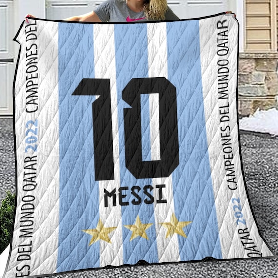 Messi Campeón Mundial - Worldcup Winner 2022Lightweight & Breathable Quilt With Edge-wrapping Strips