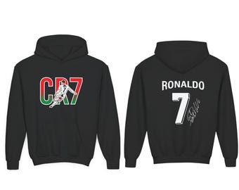 Ronaldo-hoodie – CR7 uniseks voetbalfanhoodie voor jongeren – Cadeau kerst