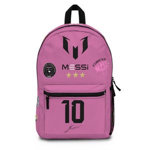 Messi Rucksack Miami Style - Weltmeister Brasilien - Fußball Fan Geschenk - Personalisiertes Geschenk