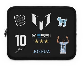 MESSI Laptop Sleeve, Soccer - Football Fan Gift, Soccer Player Protective Case, Sports Team Computer Cover, Tech Accessory