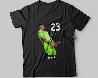 Dibu Martinez Best Goalkeeper Qatar Worldcup 2022 - Funny Gesture - Short-Sleeve Unisex T Shirt - Agentina Campeon- Que mira bobo