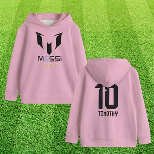 Messi Youth Heavy Blend Hooded Sweatshirt - Kids Christmas Soccer Fan Gift image 3