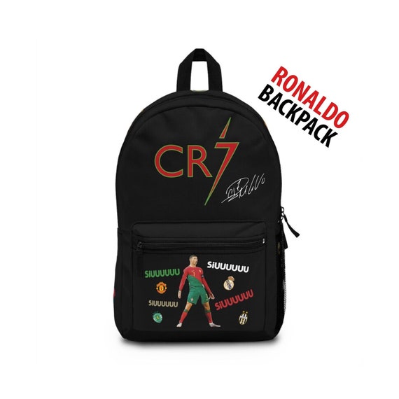 Ronaldo Backpack Youth Children Soccer Backpack Sports School Bag Simil Stickers Design Laptop Compartiment. Etsy