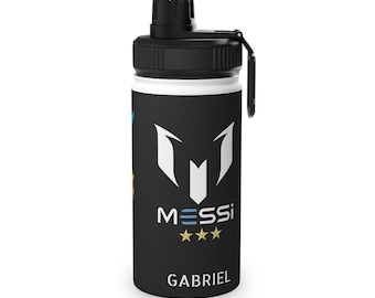 Roestvrijstalen Messi-waterfles: cadeau voetbalfan, geïsoleerde fles