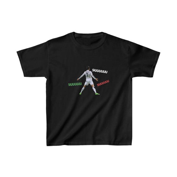 Ronaldo Kids T-Shirt: Front & Back Print, Heavy Cotton Tee