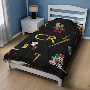 Ronaldo Velveteen Plush Blanket: Soccer Fan Gift