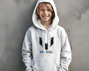 Zwaar mengsel van Messi Youth met capuchon - cadeau kerstvoetbalfan voor kinderen