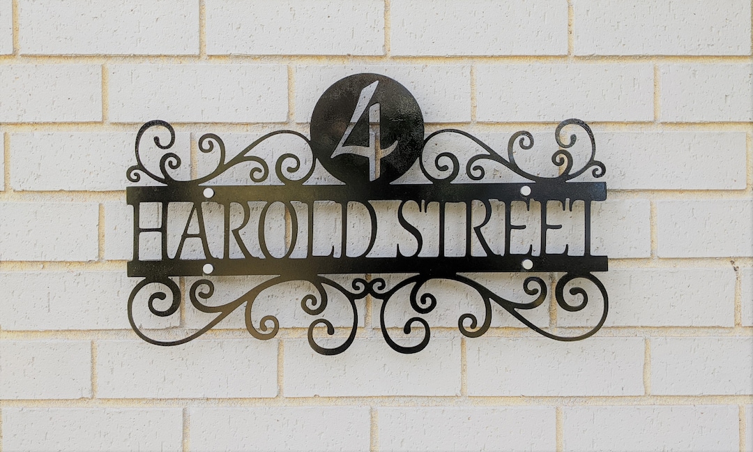 Custom Metal House Address Sign - Personalised Sign - Etsy Australia