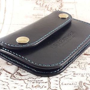 Cartera pequeña en piel genuina con monedero, cartera pequeña, pochette, regalo de mujer, día de la madre, regalo de San Valentín.