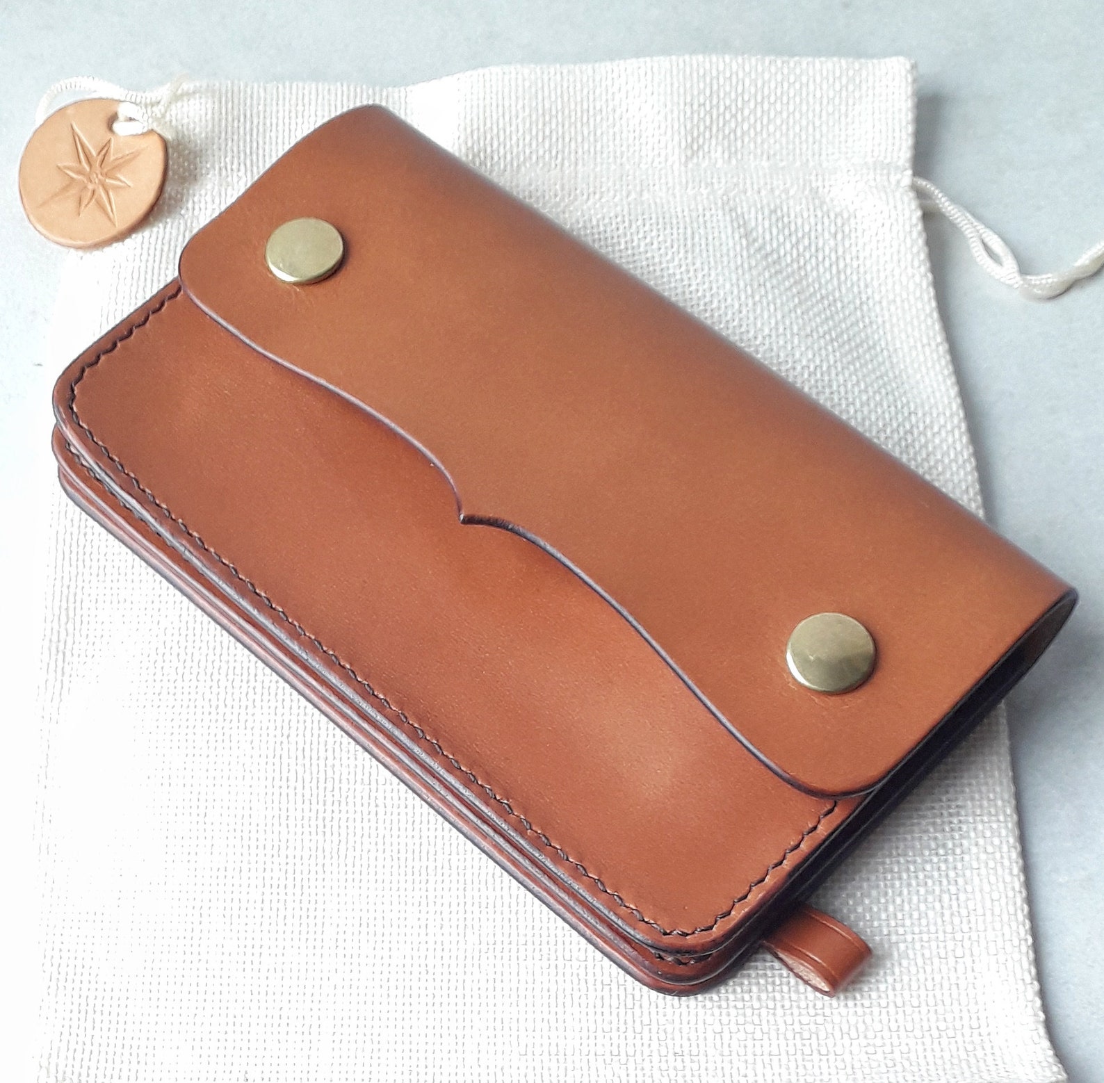 Trucker Wallet Genuine Leather Wallet Trucker Style Vintage Style Gift