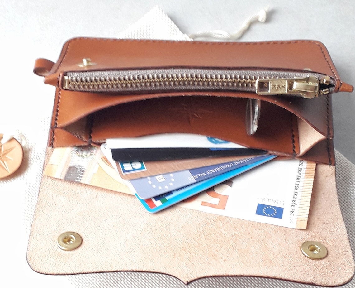 Trucker Wallet Genuine Leather Wallet Trucker Style Vintage Style Gift