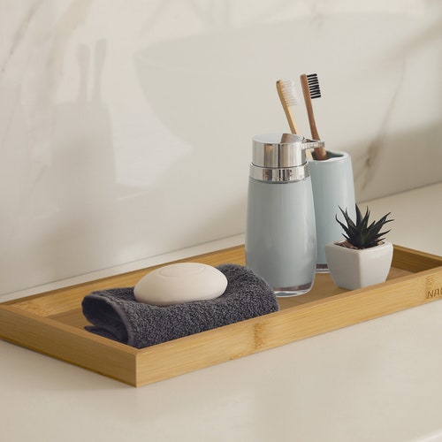 Rustic Wood Vanity Tray Cosmetics Tray Jewelry Tray Etsy