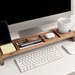 Wood Desk Organizer, Home Office Desk Organization, Tablet & Phone Stand, Docking Station 