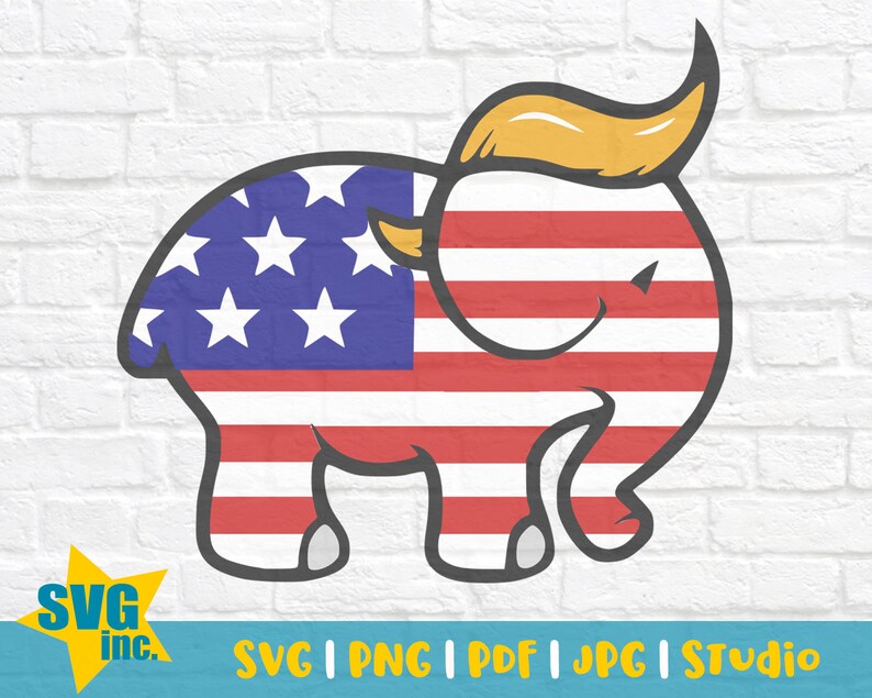 Trump Elephant Trump 2020 Republican Trump Trump SVG - Etsy