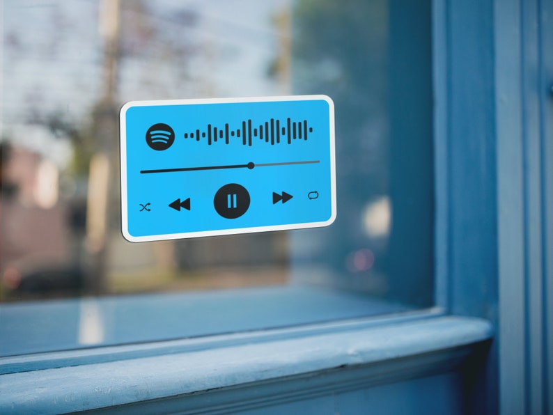 Personalized Spotify Code Sticker Add Songs, Playlists, Podcasts and