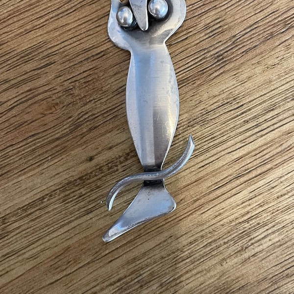 Orb Otto Robert Bade Handmade Sterling Owl Brooch Pin Pendant Mother Birthday Gift Her Anniversary Christmas Collectible Jewelry