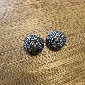 Judith Jack Sterling Marcasite Pierced Earrings 1&quot; Wedding Mother Birthday Gift Her Anniversary Christmas Collectible Designer Jewelry