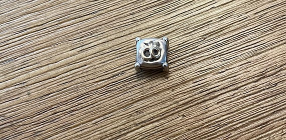 Pandora Sterling Silver Square Wedding Rings Charm