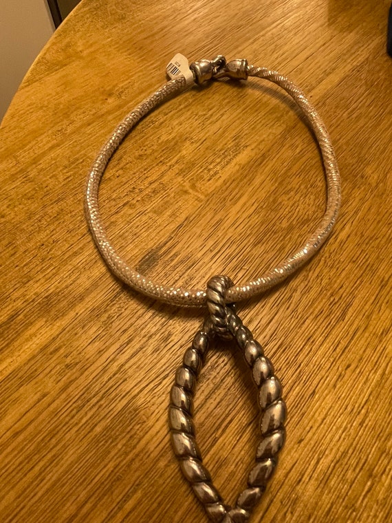 Simon Sebbag Sterling Silver Statement Necklace: … - image 4